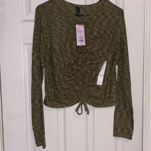 Wild Fable Olive Green Long Sleeve Top XL